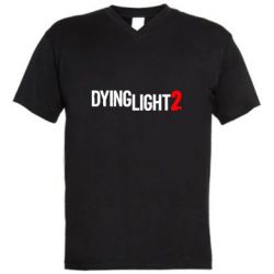 Чоловіча футболка з V-подібним вирізом Dying Light 2 logo - PrintSalon