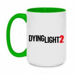 Чашка двокольорова велика Dying Light 2 logo-PrintSalon Чашка двокольорова велика Dying Light 2 logo