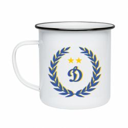 Кружка эмалированная Dynamo and laurel wreath