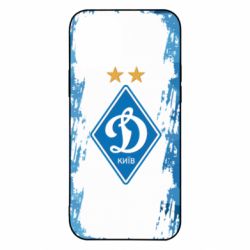 Чехол для iPhone 12 Pro Dynamo Kiev on the background of polygons - PrintSalon