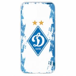 Чехол для iPhone 12 Pro Max Dynamo Kiev on the background of polygons - PrintSalon