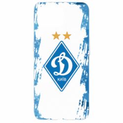 Чехол для Oppo Reno 4 Lite Dynamo Kiev on the background of polygons - PrintSalon