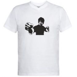Чоловіча футболка з V-подібним вирізом Джекі Чан