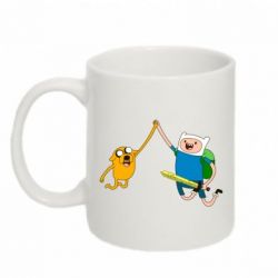 Чашка 320ml Джейк и Фин