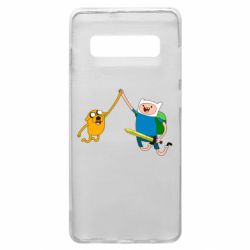 Чехол для Samsung S10+ Джейк и Фин - PrintSalon