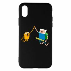 Чехол для iPhone X/Xs Джейк и Фин - PrintSalon
