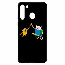Чехол для Samsung A21 Джейк и Фин - PrintSalon