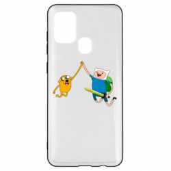 Чехол для Samsung A21s Джейк и Фин - PrintSalon