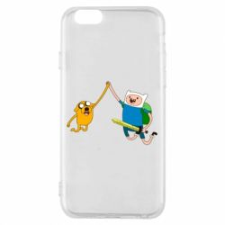 Чехол для iPhone 6/6S Джейк и Фин - PrintSalon