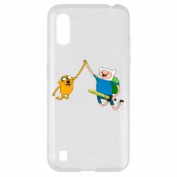 Чехол для Samsung A01/M01 Джейк и Фин - PrintSalon