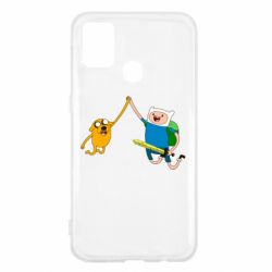 Чехол для Samsung M31 Джейк и Фин - PrintSalon