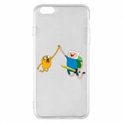 Чехол для iPhone 6 Plus/6S Plus Джейк и Фин