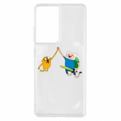 Чехол для Samsung S21 Ultra Джейк и Фин - PrintSalon