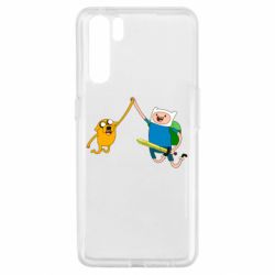 Чехол для Oppo A91/Reno3 Джейк и Фин - PrintSalon