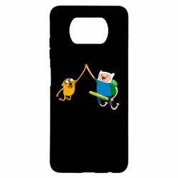 Чехол для Xiaomi Poco X3 Джейк и Фин