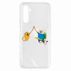 Чехол для Realme 6 Джейк и Фин - PrintSalon