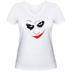 Жіноча футболка з V-подібним вирізом Джокер - PrintSalon