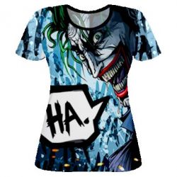 Женская футболка 3D Джокер - PrintSalon