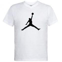 Чоловіча футболка з V-подібним вирізом Джордан - PrintSalon