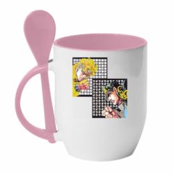 Чашка с ложкой Джостер и Дио - PrintSalon