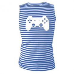 Майка-тельняшка Джойстик PS3 - PrintSalon