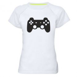 Женская футболка для спорта Джойстик PS3 - PrintSalon