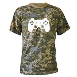 Камуфляжная футболка Джойстик PS3 - PrintSalon