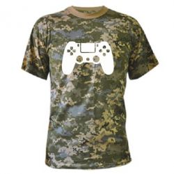 Камуфляжная футболка Джойстик PS4 - PrintSalon