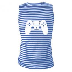 Майка-тельняшка Джойстик PS4 - PrintSalon