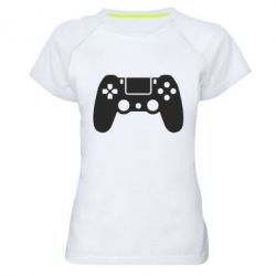 Женская футболка для спорта Джойстик PS4 - PrintSalon