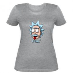 Женская футболка E=MC 2 - PrintSalon