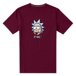 Мужская футболка премиум E=MC 2 - PrintSalon