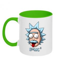 Чашка двухцветная 320ml E=MC 2 - PrintSalon