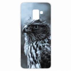Чехол для Samsung A8+ 2018 Eagle and fog-PrintSalon Чехол для Samsung A8+ 2018 Eagle and fog