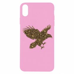 Чехол для iPhone X/Xs Eagle feather - PrintSalon