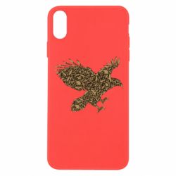 Чехол для iPhone Xs Max Eagle feather - PrintSalon