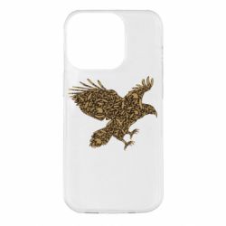 Чехол для iPhone 14 Pro Eagle feather - PrintSalon