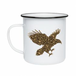 Кружка эмалированная Eagle feather - PrintSalon