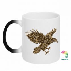 Чашка-хамелеон Eagle feather - PrintSalon