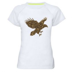 Женская футболка для спорта Eagle feather - PrintSalon