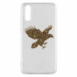 Чехол для Huawei P20 Eagle feather - PrintSalon
