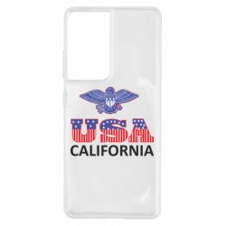 Чехол для Samsung S21 Ultra Eagle USA - PrintSalon