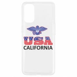 Чехол для Oppo Reno 4 Eagle USA - PrintSalon