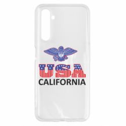 Чехол для Realme 6 Eagle USA - PrintSalon