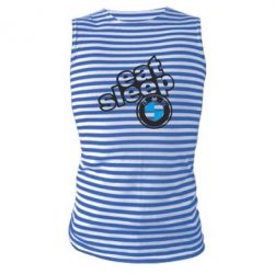 Майка-тельняшка Eat, sleep, BMW - PrintSalon