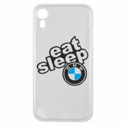 Чехол для iPhone XR Eat, sleep, BMW - PrintSalon