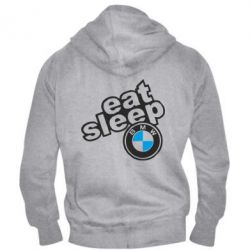 Чоловіче худі на блискавці Eat, sleep, BMW