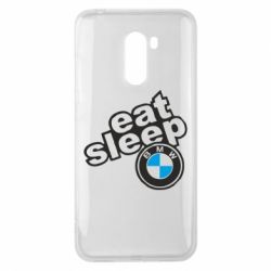 Чехол для Xiaomi Pocophone F1 Eat, sleep, BMW - PrintSalon