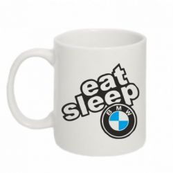 Чашка 320ml Eat, sleep, BMW - PrintSalon