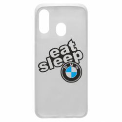 Чехол для Samsung A40 Eat, sleep, BMW - PrintSalon
